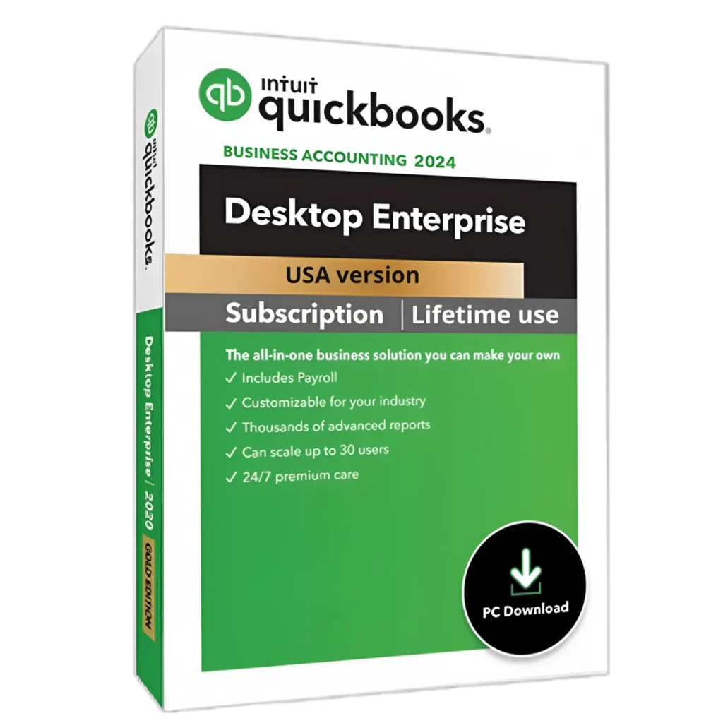 QuickBooks Desktop Enterprise 2024 – Lifetime License Key – USA Version
